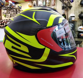 Casco Moto LS2 Negro y Amarillo