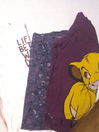 Lote 2 pijamas algodón pantalón largo