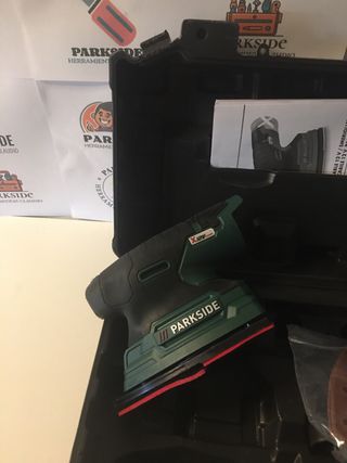 Lijadora Parkside 12V PAMS 12 A1 + Accesorios
