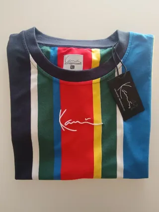Camiseta Karl Kani Rayas Multicolor