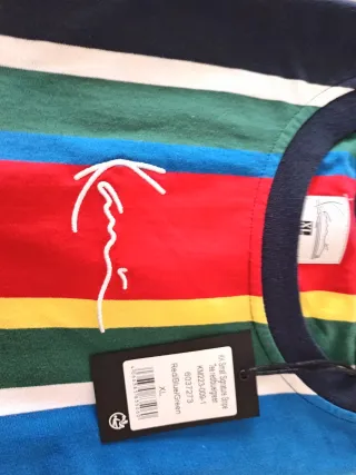Camiseta Karl Kani Rayas Multicolor