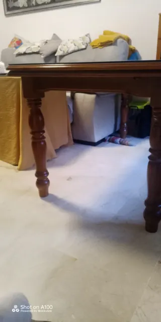 Mesa comedor extensible madera