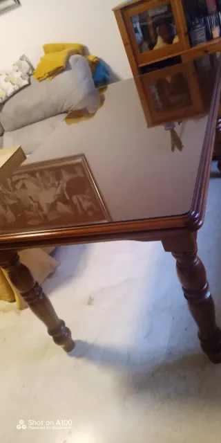 Mesa comedor extensible madera