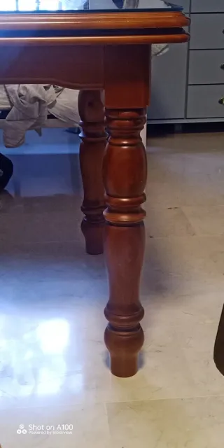 Mesa comedor extensible madera