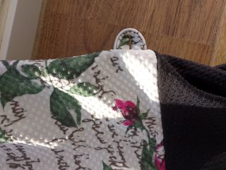 Vestido estampado flores y letras Talla M