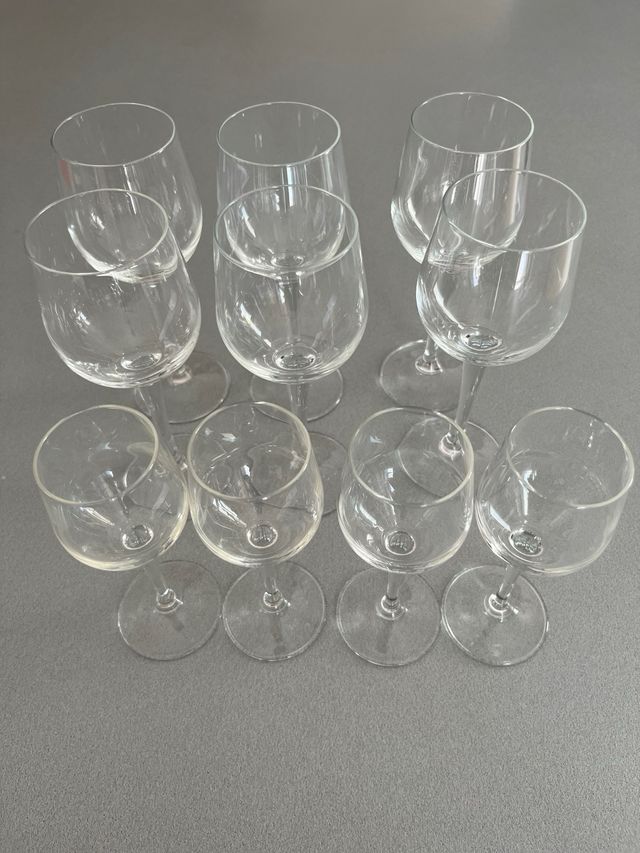 Set 6 Calici Vino Vetro 18cm