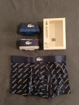Pack 3 Calzoncillos Boxer Lacoste Tallas M y L