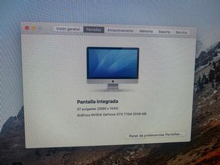 iMac 27'' 8 GB 1 TB Plata