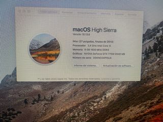 iMac 27'' 8 GB 1 TB Plata