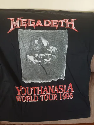 Camiseta Megadeth Youthanasia Gira 1995