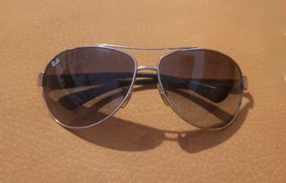 Gafas Ray-Ban Aviator Plata y Marrón