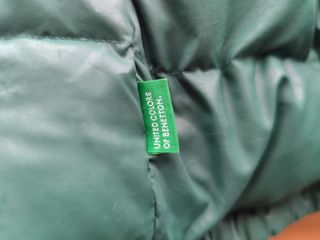 Giubbotto Benetton bambino verde e blu doblueface 