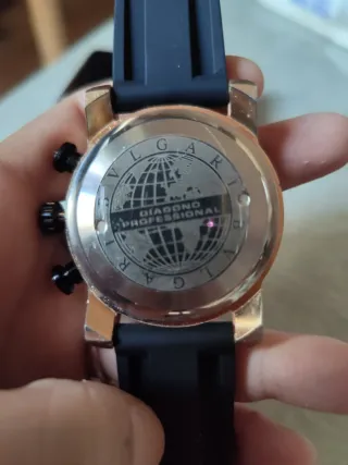 Reloj Bulgari Titanium Negro/Oro