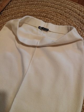 Falda larga punto Zara 
