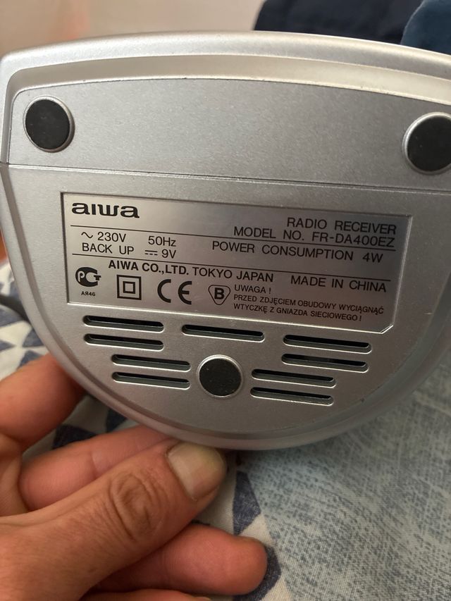 Radio despertador Aiwa