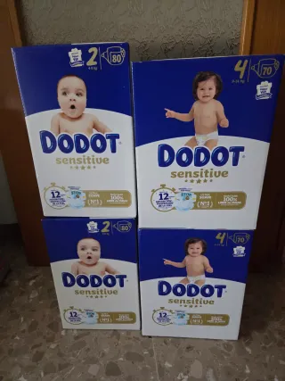 Pack Dodot Sensitive Talla 2 y 4
