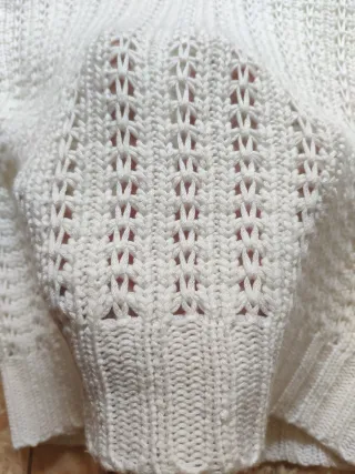 Jersey Pimkie blanco con capucha
