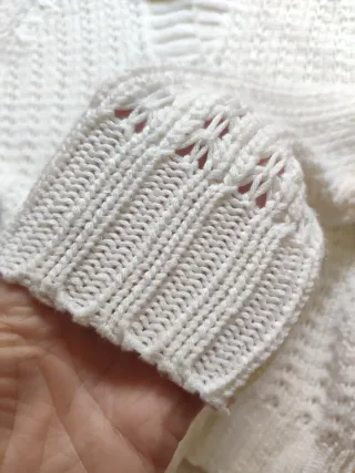 Jersey Pimkie blanco con capucha