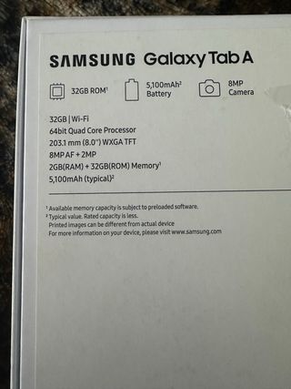 Samsung Galaxy Tab A Nueva