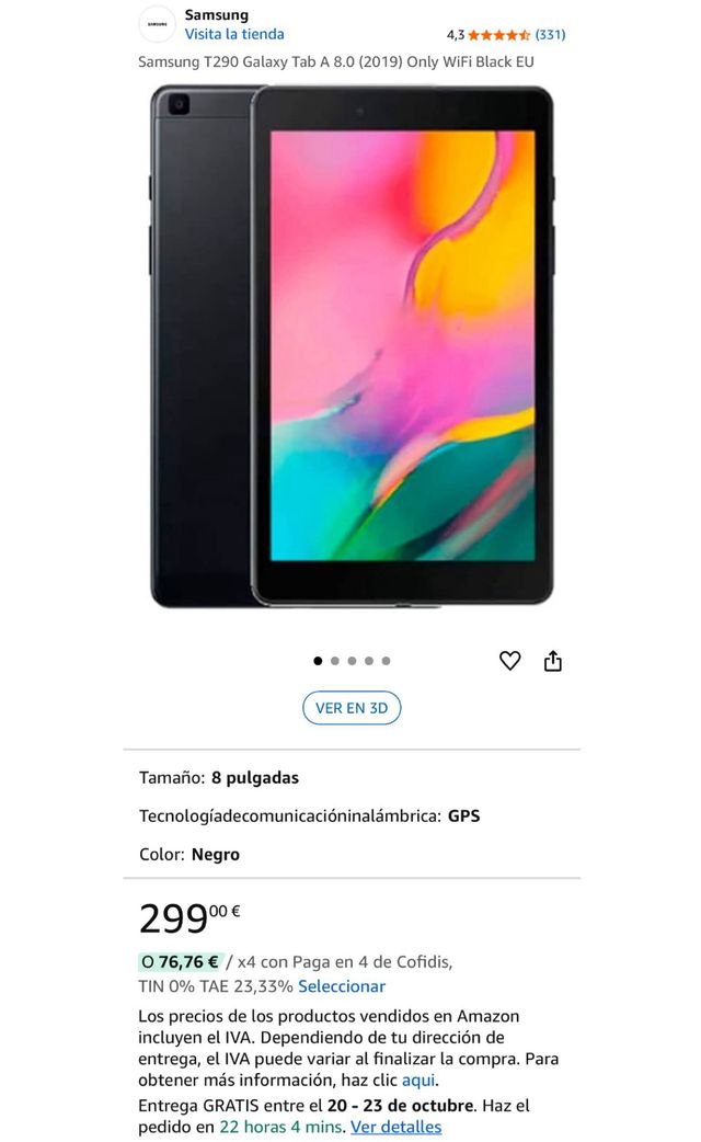 Samsung Galaxy Tab A Nueva