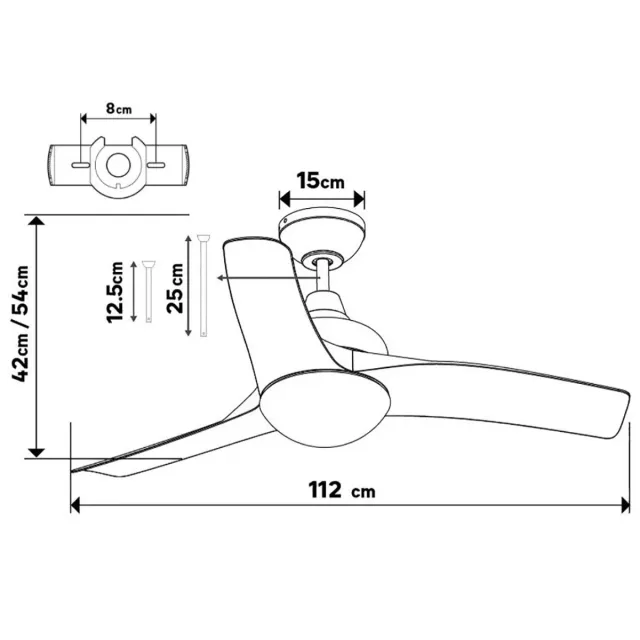 Ventilador de Techo Inspire Aruba Blanco
