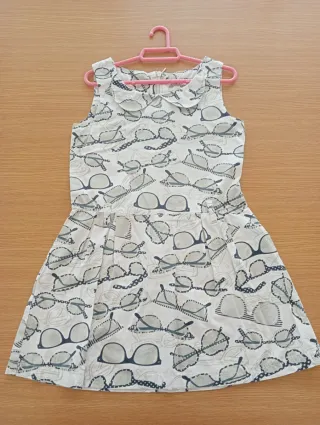 Vestido Boboli estampado gafas