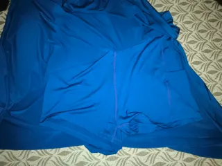 Falda pantalón azul y negra 