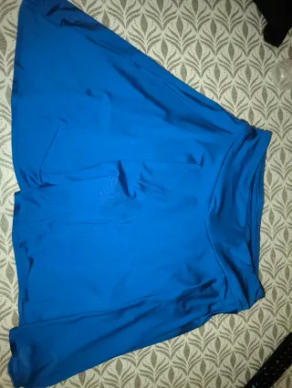 Falda pantalón azul y negra 