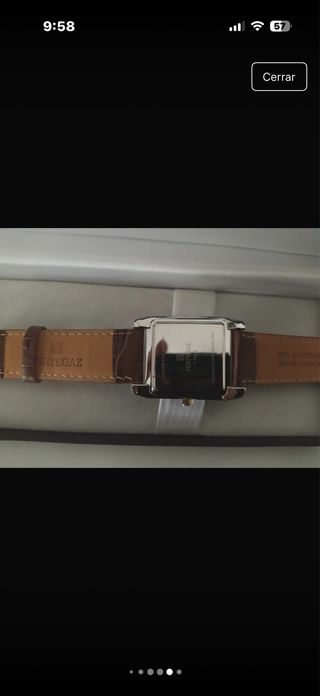 Reloj Pertegaz Cuadrado Correa Marrón
