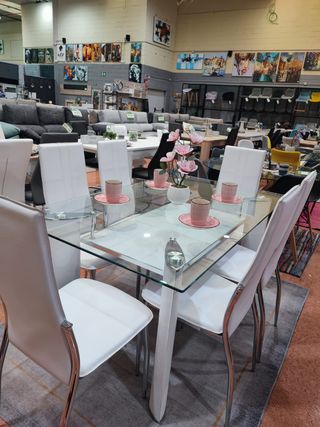 Comedor Cristal Blanco