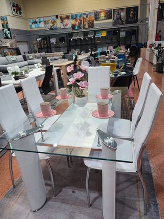 Comedor Cristal Blanco