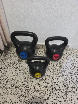 Kettlebells 10, 15 y 20 LB