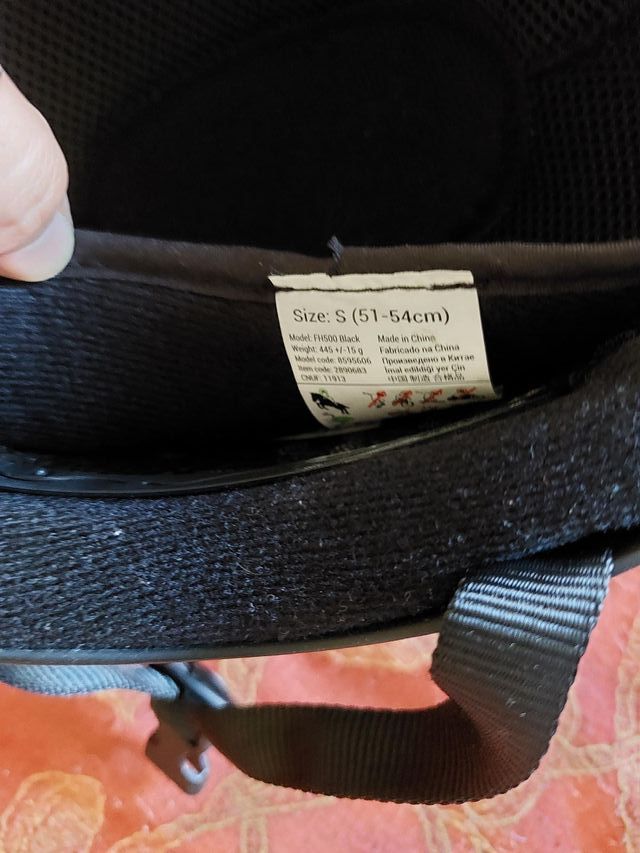 Casco Equitazione Fouganza Nero