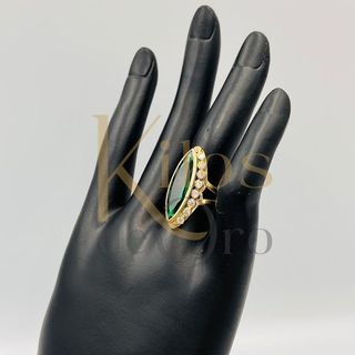 LANZADERA PIEDRA VERDE 18K