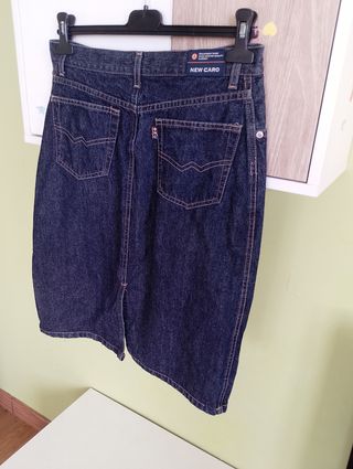 Falda vaquera larga chica New Caro Talla 38