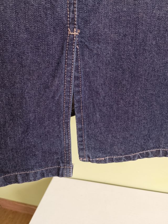 Falda vaquera larga chica New Caro Talla 38