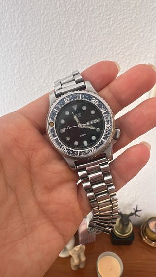 Reloj orient Negro y Plateado