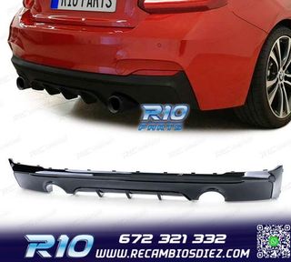 DIFUSOR BMW F22 F23 13- LOOK M PERFORMANCE NEGRO BRILLO