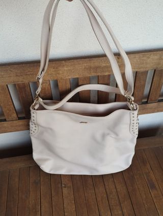 Borsa a spalla Jennifer Lopez beige