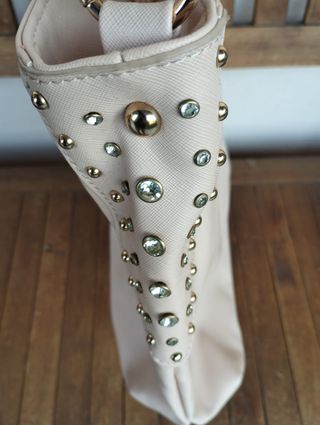 Borsa a spalla Jennifer Lopez beige