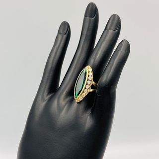 LANZADERA PIEDRA VERDE 18K