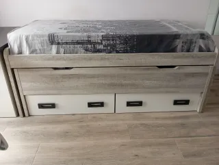 Cama nido 90x190 con colchones incluidos 