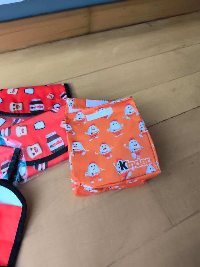 Bolsas de almuerzo Nutella y Kinder