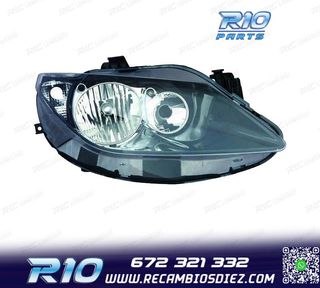 FARO DCH PARA SEAT IBIZA VI 09-12 FONDO NEGRO