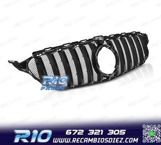PARRILLA MERCEDES W205 18-21 LOOK SPORT NEGRO BRILLO