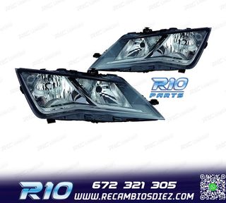 FAROS PARA SEAT LEON 12-16 FONDO NEGRO