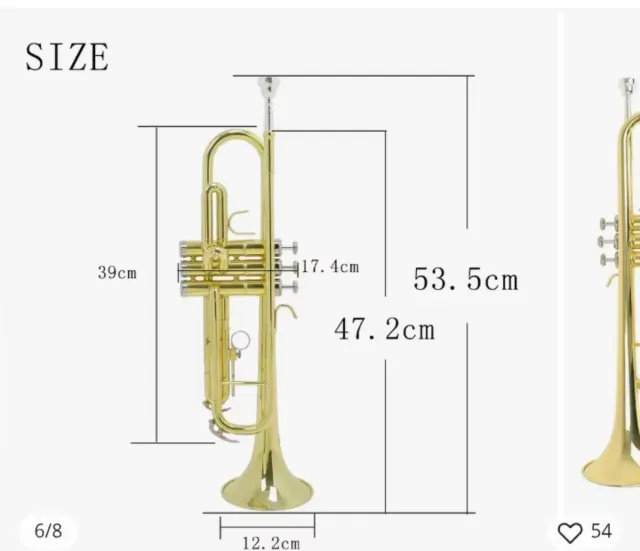 Trompeta Slade dorada USA.