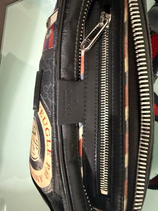 Riñonera Gucci Negra y Multicolor