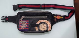 Riñonera Gucci Negra y Multicolor