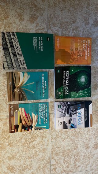 Libros acceso a la universidad +25 UNED